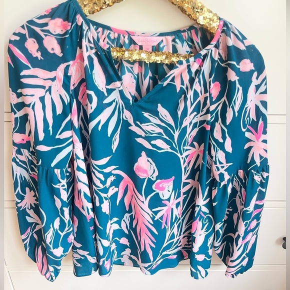 Lilly Pulitzer Charleigh Too Tidal Wave it’s Prime Time - Picture 2 of 9